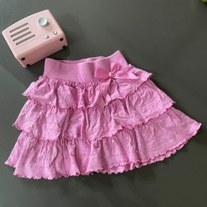 Lindex Girls Pink Riffle Skirt 6